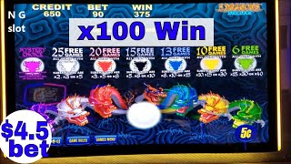 5 Dragons Deluxe Slot Machine Bonuses and Big Win