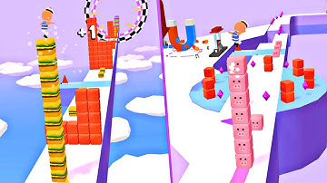 Cube Surfer 🧊⭐️ All Levels Gameplay Android,ios Level (56-60)