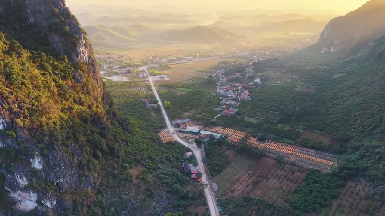 CẢNH ĐẸP LẠNG SƠN - TOÀN CẢNH XÃ CAI KINH TỈNH LẠNG SƠN QUA GÓC NHÌN FLYCAM 