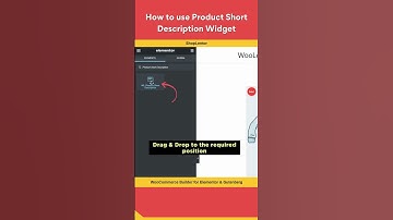 How to use Product Short Description Widget #woocommerce #elementor #shorts