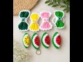 Crochet Evil Eye 🧿 , scrunchies, Bow & watermelon Handmade Design