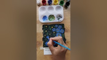 Cách vẽ hoa thạch thảo bằng màu gouache