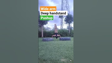 ✋ stand pushup | hspu | calisthenics | trending | shorts | #trending #viral #fitness #pushups #gym