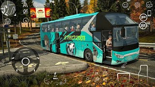 Being a Bus Driver in Car Parking multiplayer ✅️ Picking up passengers in a Neoplan Bus🔥 screenshot 2