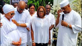 IK Ogbonna, Segun Arinze, Funke Akindele The Wife Pay Emotional Tribute to Alexx Ekubo at His Burial