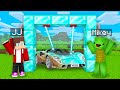 Mikey and JJ Used DIAMOND LASER TO UPGRADE DIRT CAR in Minecraft (Maizen)