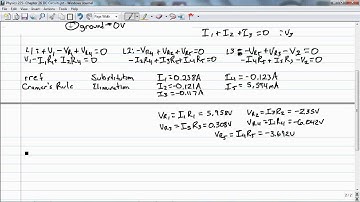 1110 Chapter 26 DC Circuits   Branch Method Part 3
