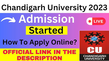 Chandigarh University 2023 Admission - How To Fill Chandigarh University Application 2023