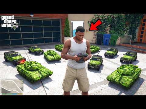Franklin Collected Every Military RC Car Near His House In Gta 5 !