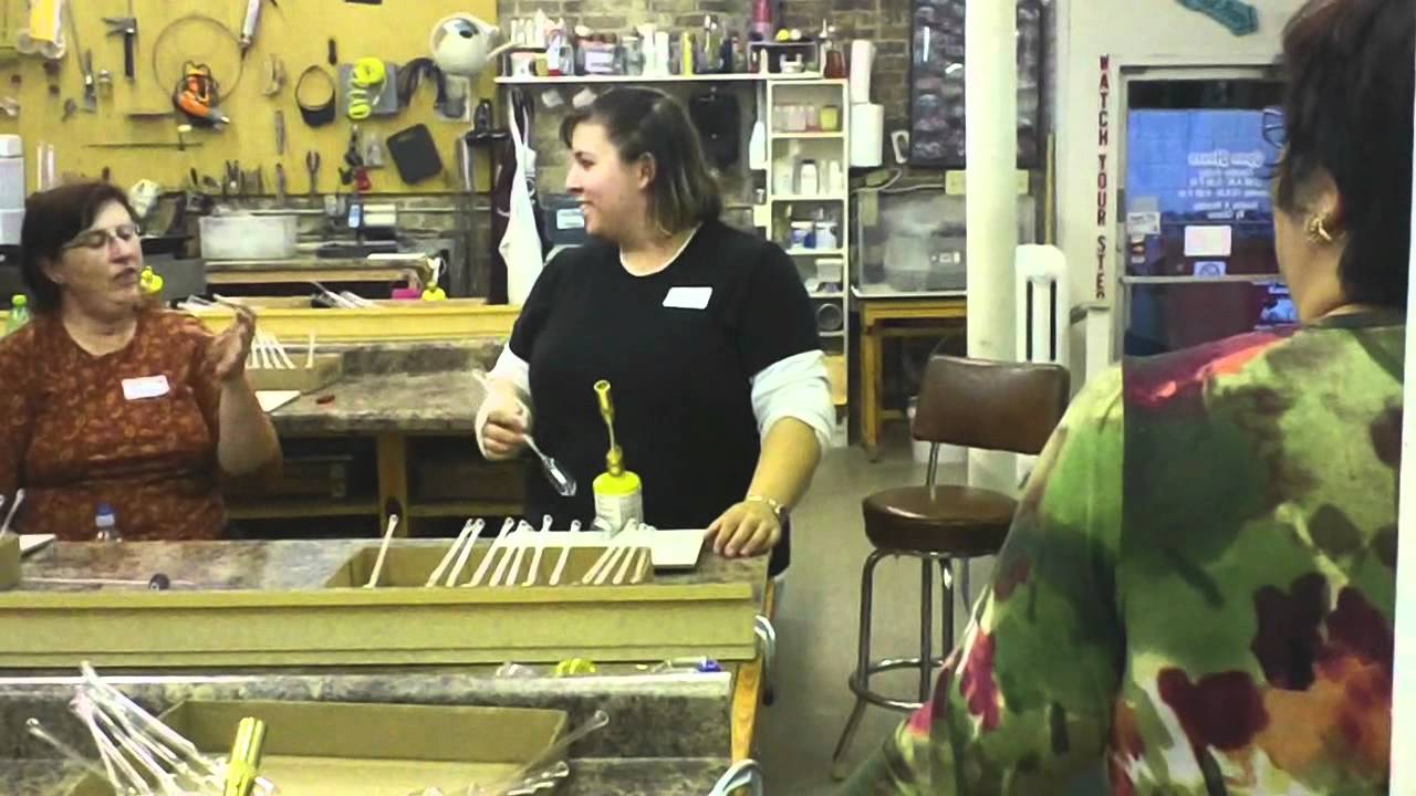 Blown Glass Globes Class at Glass Garden in Janesville, WI YouTube
