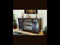 Dark Deco: Lounge Sideboard: Tudor Deco fusion in Charcoal, Gold &amp; Black