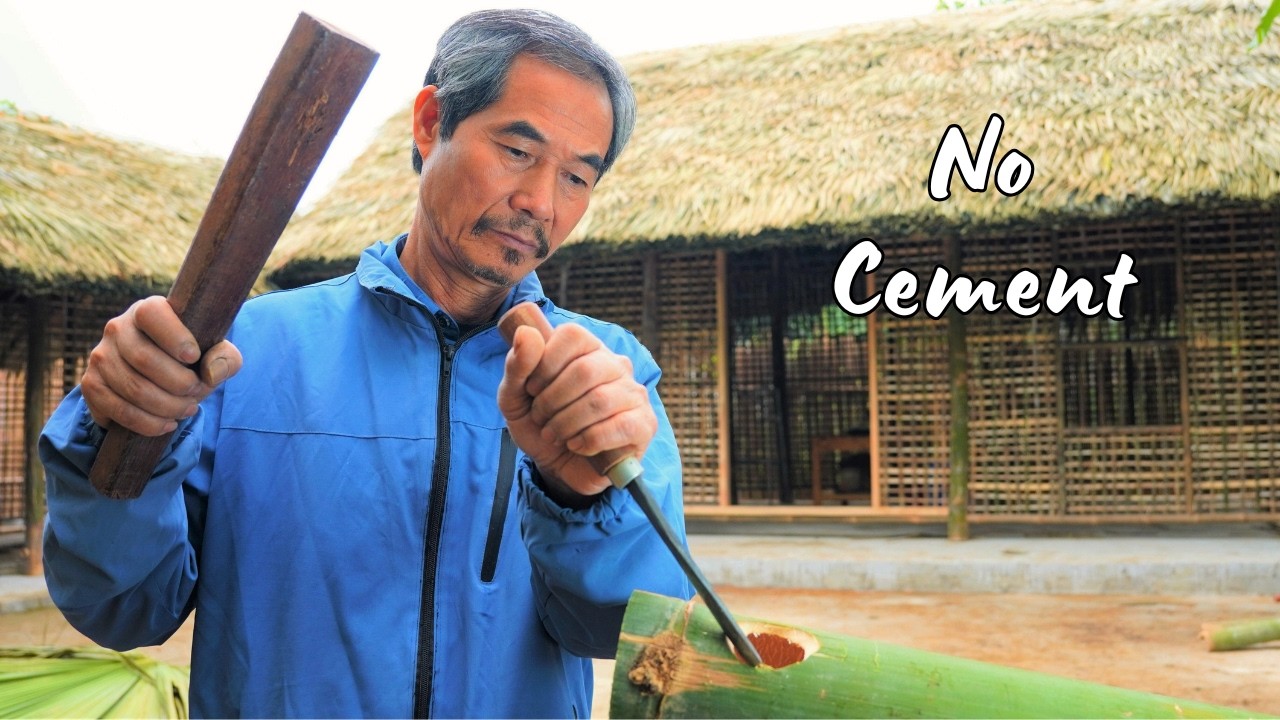 How to Build a Bamboo House Without Cement in 3 Months | Traditional Vietnamese Techniques