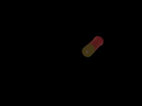 Short CGI of falling shotgun shells