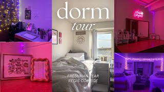 FRESHMAN YEAR DORM TOUR // REGIS COLLEGE