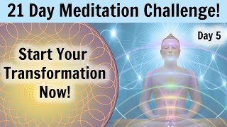 21 Day Meditation Challenge! 5 Slow Down 🏵️ Lower your heart rate
