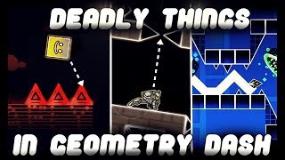 10 Deadliest things in Geometry Dash!