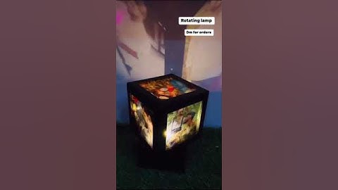 Rotating lamp 🛋️ DM for Order #printondemand  #costumized #sublimationprint #shortvideo #sublimation