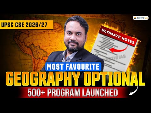 The Most Favorite Geography Optional 500+ Program Launched | Himanshu Sir | Sarrthi IAS