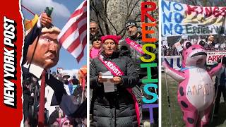 Thousands of Protesters Gather in U.S. Cities for ‘No Kings’ Rally