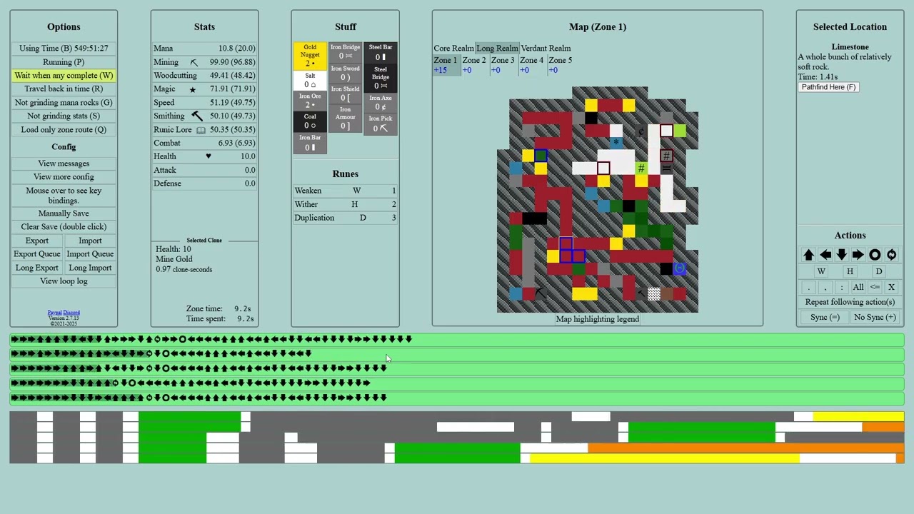 S2E18 Cavernous II:  Long Realm Zone2, Free Web Browser Incremental Game