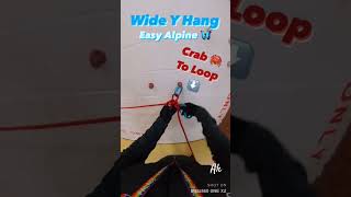 wide Y Hang Easy Alpine with rope access 💪