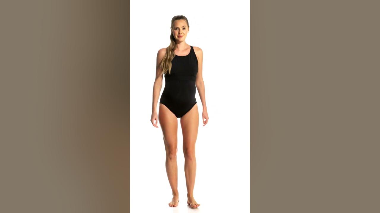 EQ Swimwear Women's Solid Banded Maternity One Piece Swimsuit at