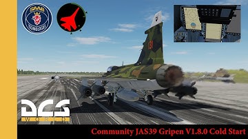 Community JAS39 Gripen V1.8.0 Cold Start | DCS | DCS World | Digital Combat Simulator