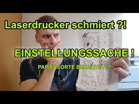 New HP DRUCKER druckt nicht richtig | schmiert | Papiersorte einstellen | dick/glänzend/matt | !