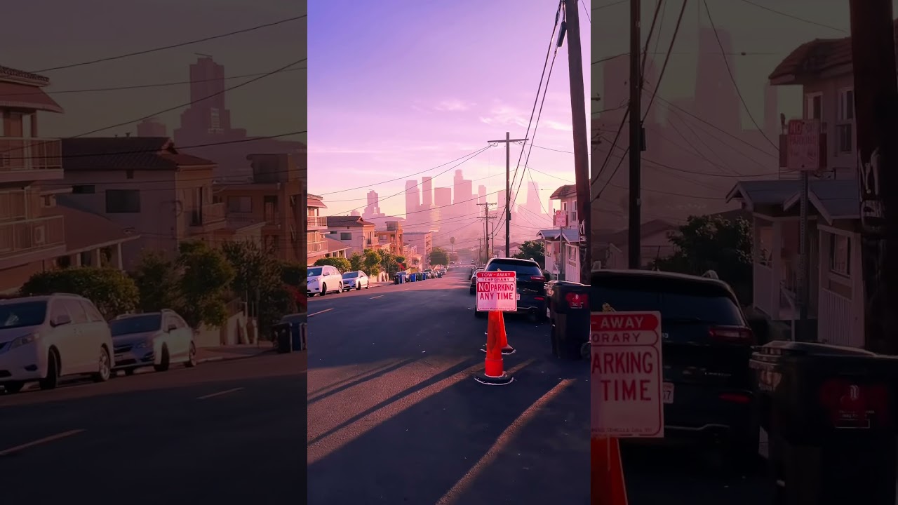 Sunset from the west side, LA 