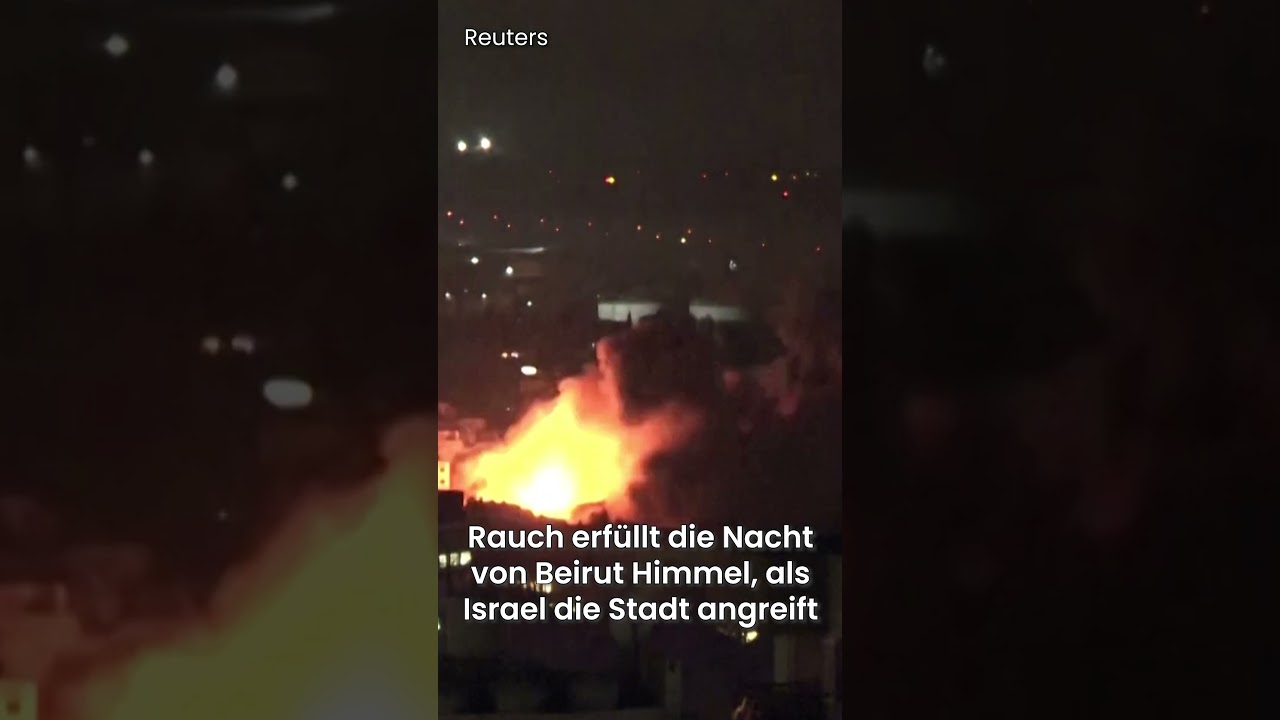Frischer Rauch Über Beirut Nach Israeli Strike | RND | AC1V