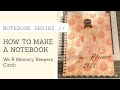 How to make a notebook/D.I.Y notebook/planner using Cinch