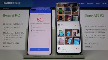 Huawei P40 vs Oppo A54 5G - AnTuTu Benchmark TEST Comparison