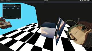 Portal from scratch - C++ OpenGL (blue portal bg, for better visibility) screenshot 5