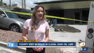 County sees increase in illegal hash oil labs