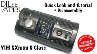 SX Mini G Class - SX550J - 200W + Tutorial + Disassembly - DJLsb Vapes