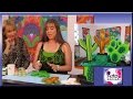 Cactus tallados en telgopor para decorar tu jardin