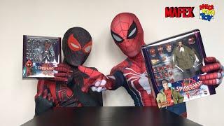 Spiderman Bros Unboxing SPIDERMAN SPIDERVERSE Peter B. Parker toys MAFEX!!!