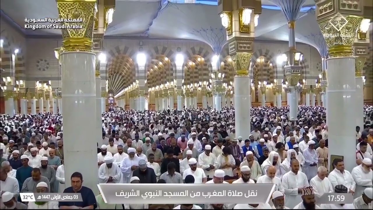 صلاة المغرب للشيخ عبدالباري الثبيتي 3 جمادى الأولى 1447هـ