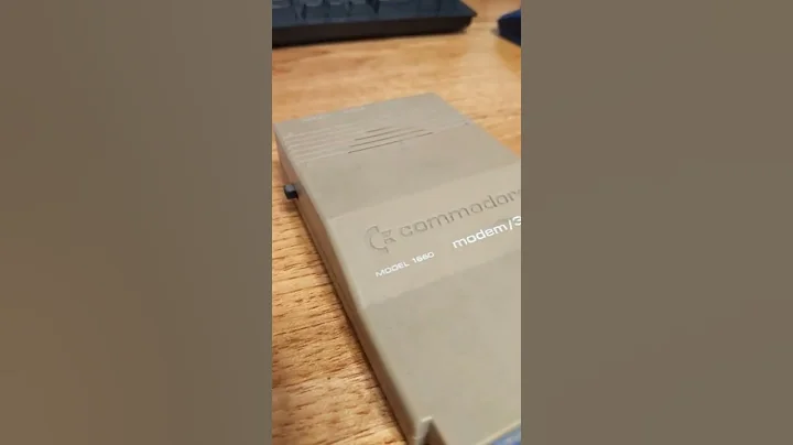 Retro 300 baud Commodore 64 modem