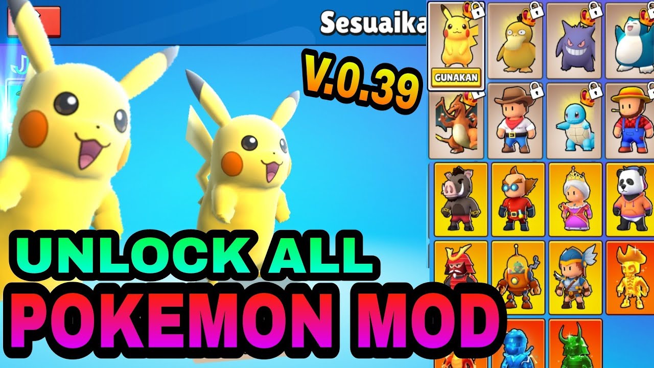 STUMBLE GUYS X POKÉMON jogo online gratuito em