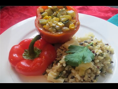 Video: Cómo Hacer Pimientos Rellenos De Verduras