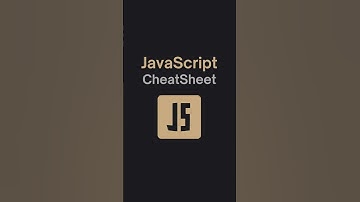 JavaScript cheatsheet #javascript #javascriptwebdevelopment #javascripttutorial #shorts #shortsfeed
