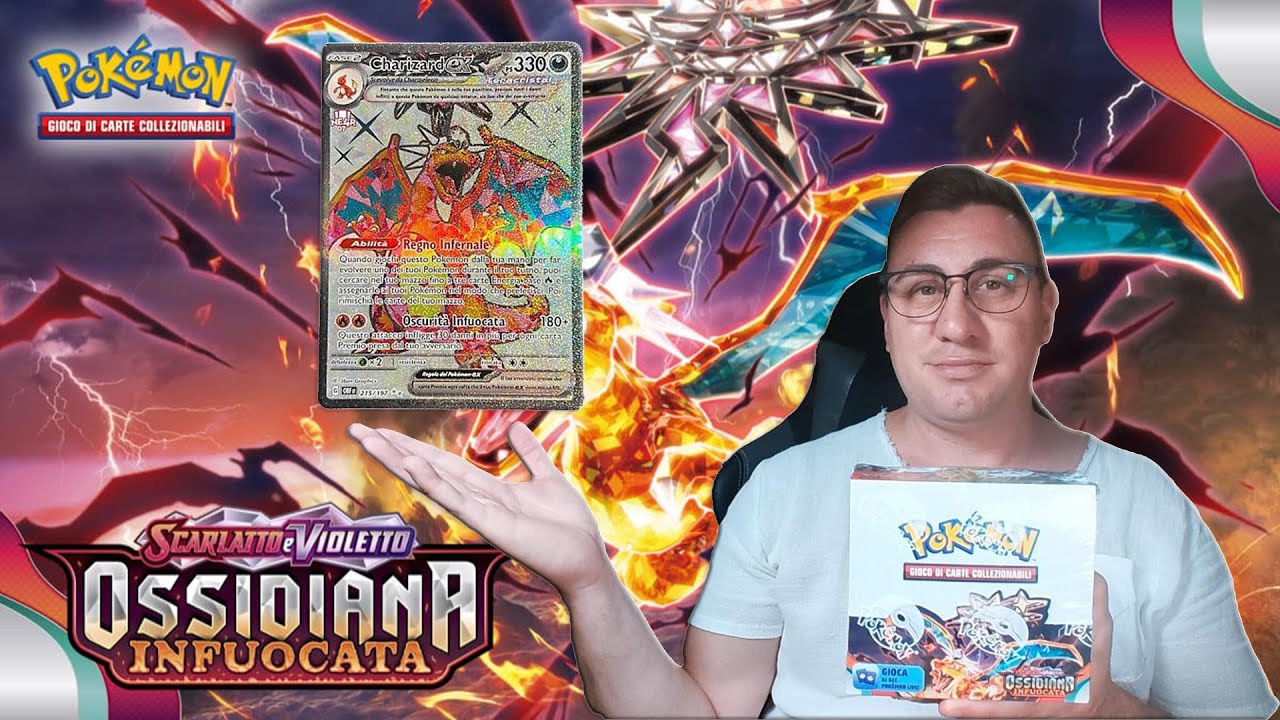 Apro la box da 36 Bustine Ossidiana infuocata e trovo Charizard EX ...