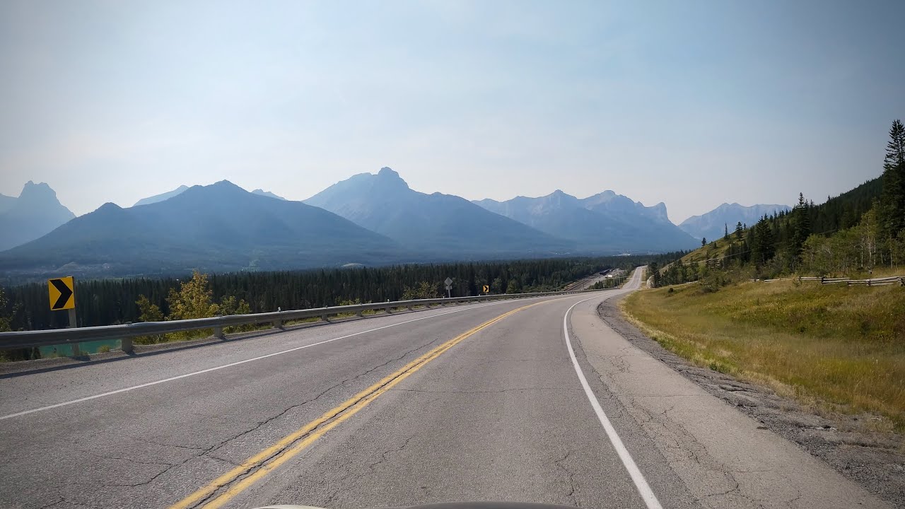 Scenic drive from Exshaw to Canmore on a Sunday afternoon. Sept 8, 2024.