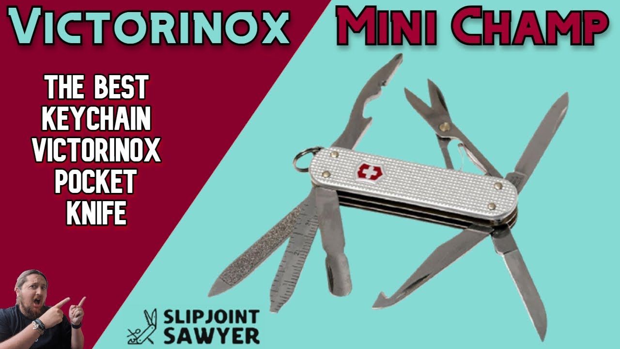 Victorinox Alox Mini Champ Swiss Army Knife 0.6381.26 - The Best Keychain  Victorinox Pocket Knife! 