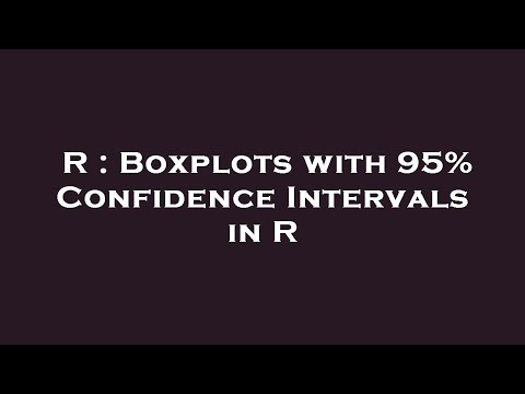 R : Boxplots with 95% Confidence Intervals in R