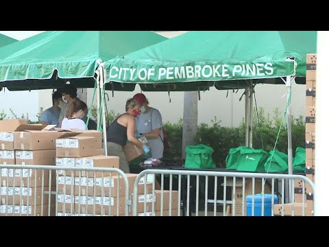 Coronavirus: Long lines not letting up at food distribution sites