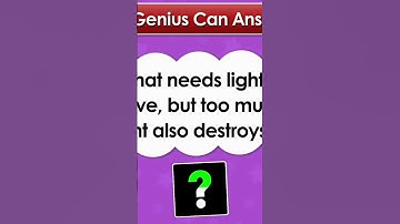 ONLY A GENIUS CAN ANSWER THIS RIDDLE!