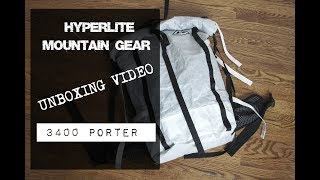 Unboxing Hyperlite Gear + Porter Pack 3400