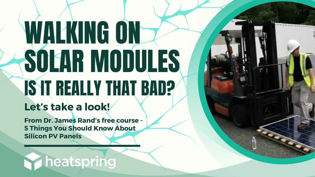 Walking on Solar Modules – Is It Really That Bad? Let’s Take a Look ...